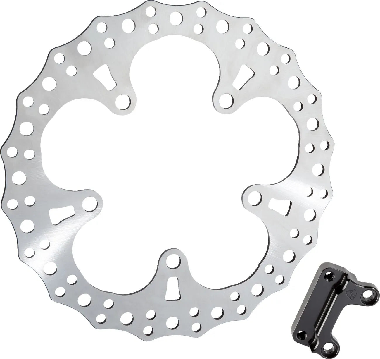 Arlen Ness Jagged Floating Brake Rotor - 13" Stainless Steel - Front