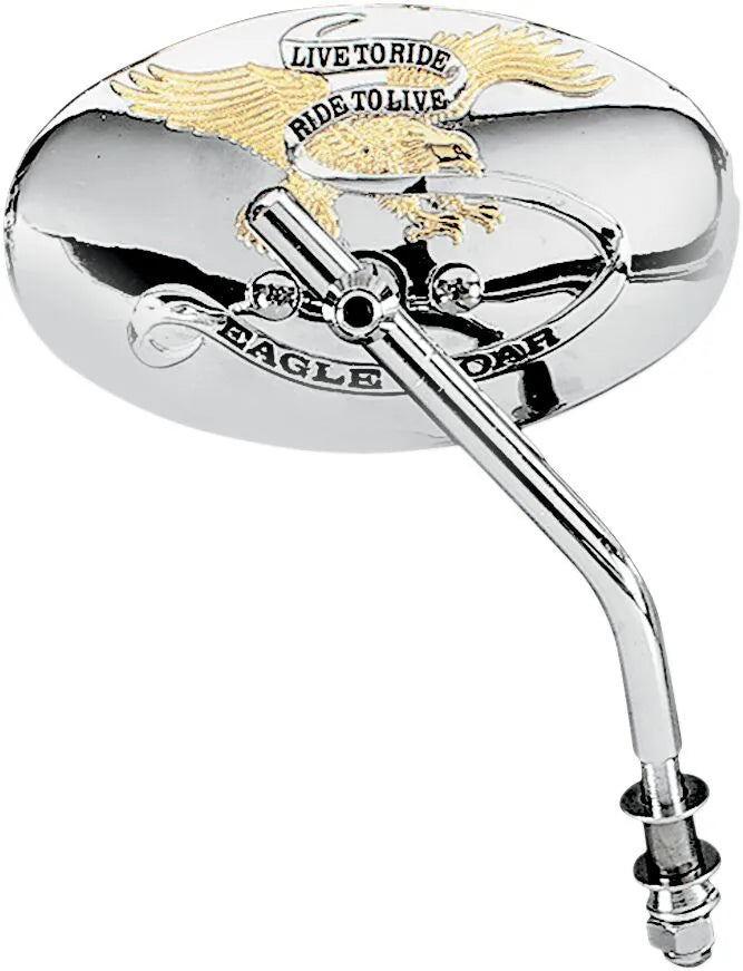 Drag Specialties Live To Ride Custom Mirrors