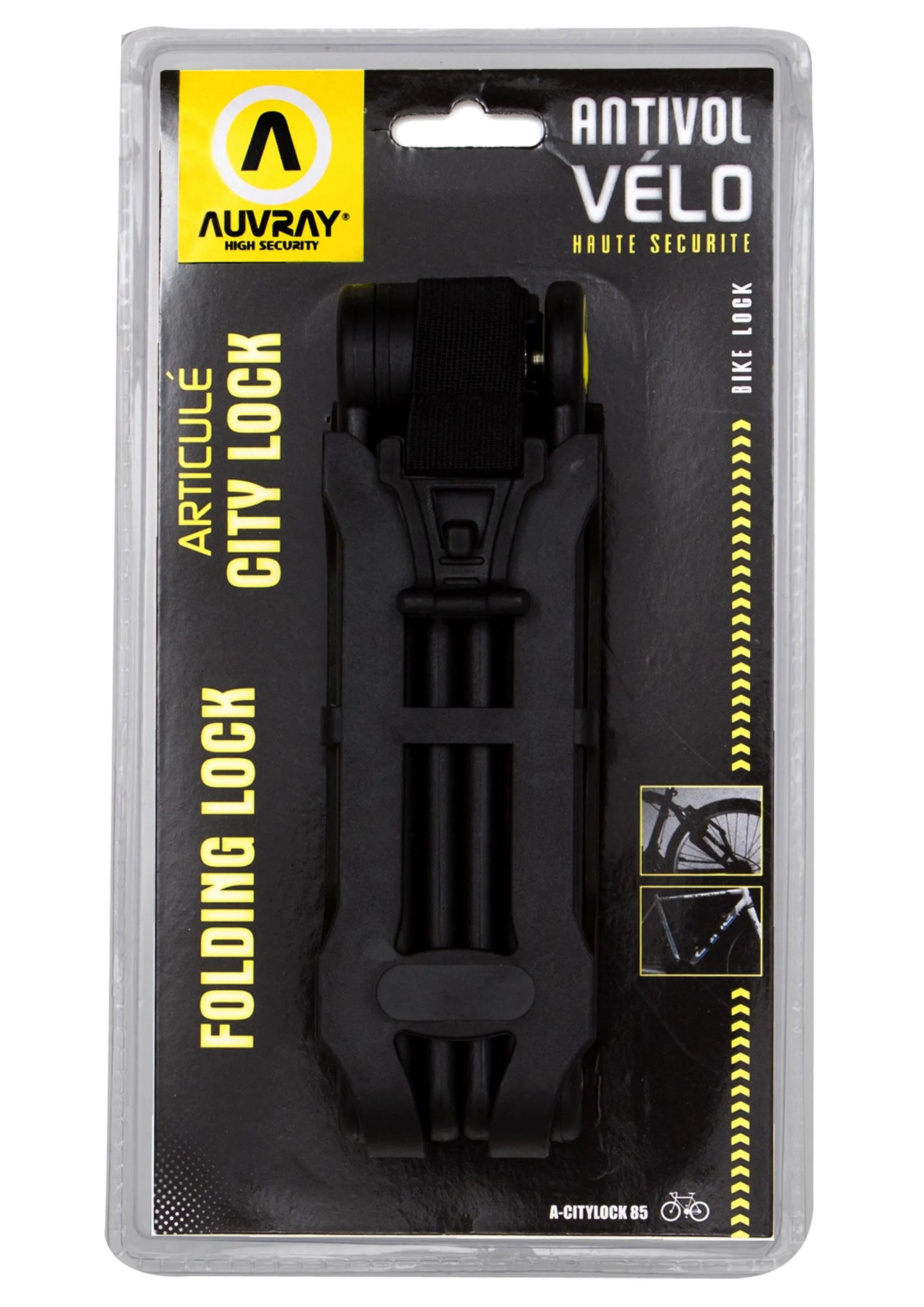 Auvray Folding Lock For Motorcycle Security