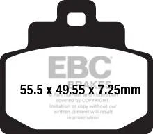 Ebc Sfa-hh Series Sintered Brake Pads For Scooters - Front