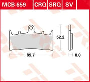 Trw Crq Series Carbon Race Brake Pads For Sport Motorcycles - Front