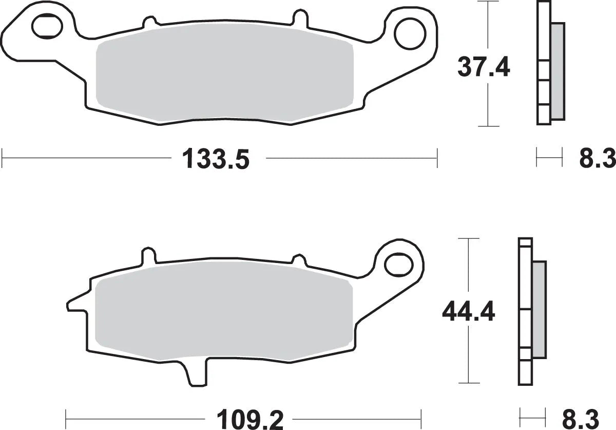 Sbs Hs Street Excel Sintered Front Brake Pads - Front & Rear