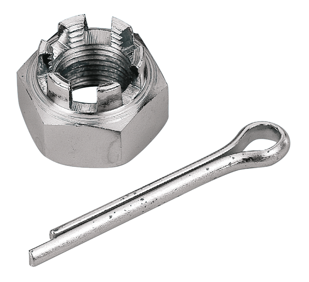 Zodiac Chrome Castle Nut for Rear Axles – Wheel & Tire