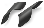 Ciro 3D Under Seat Mounted Heat Deflectors for Indian – Frame & Rear Suspension