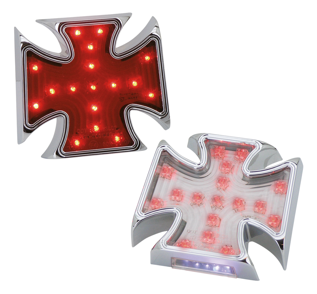 Zodiac Chrome Billet Maltese Style LED Taillight – Electric & Light