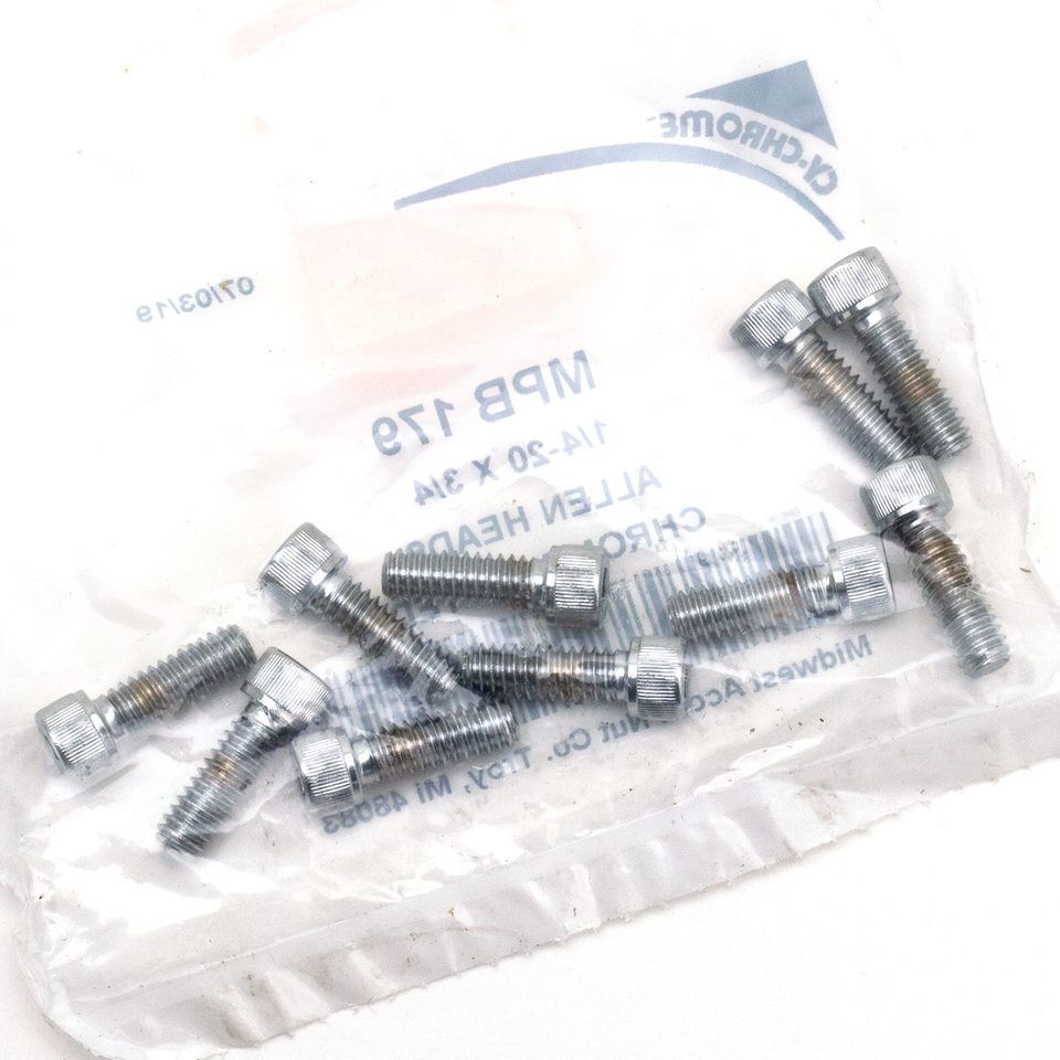 Midwest Acorn Nut Company Chrome Plated Allen Head Screws Assortment Knurled – Hardware