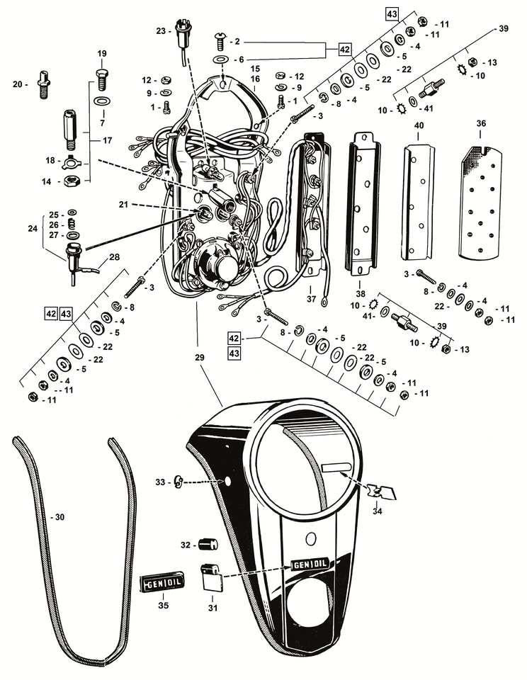 Zodiac Dash Center Mounting Bolt – Gauges & Dashes