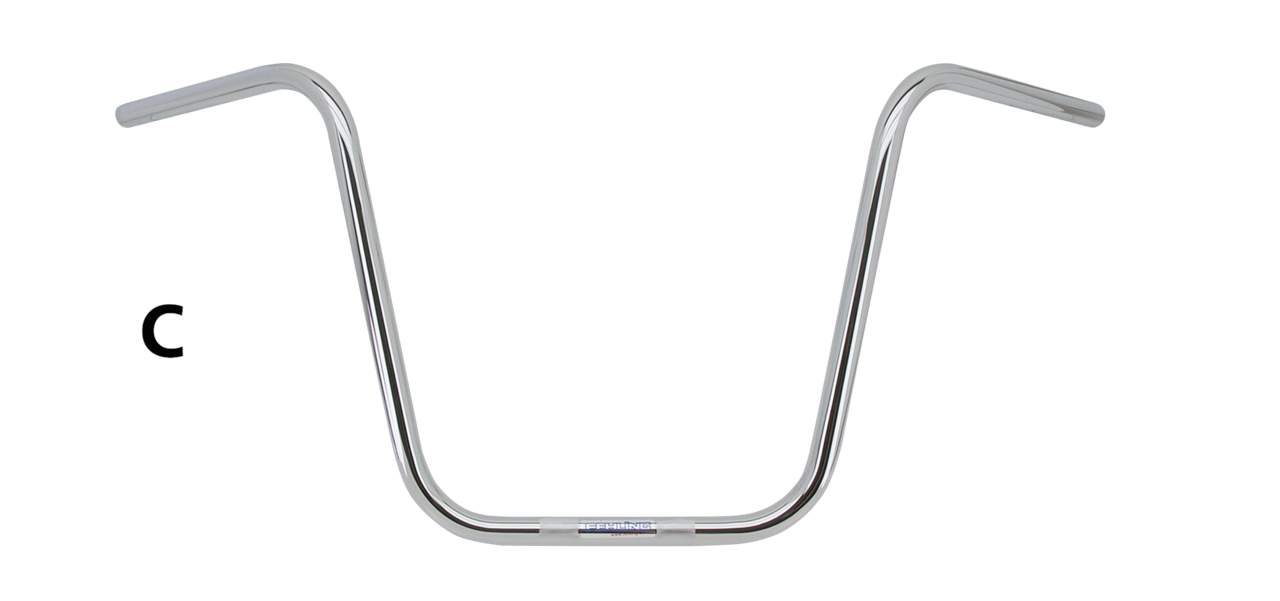 CRC Fehling One Inch Diameter Apehanger Handlebars