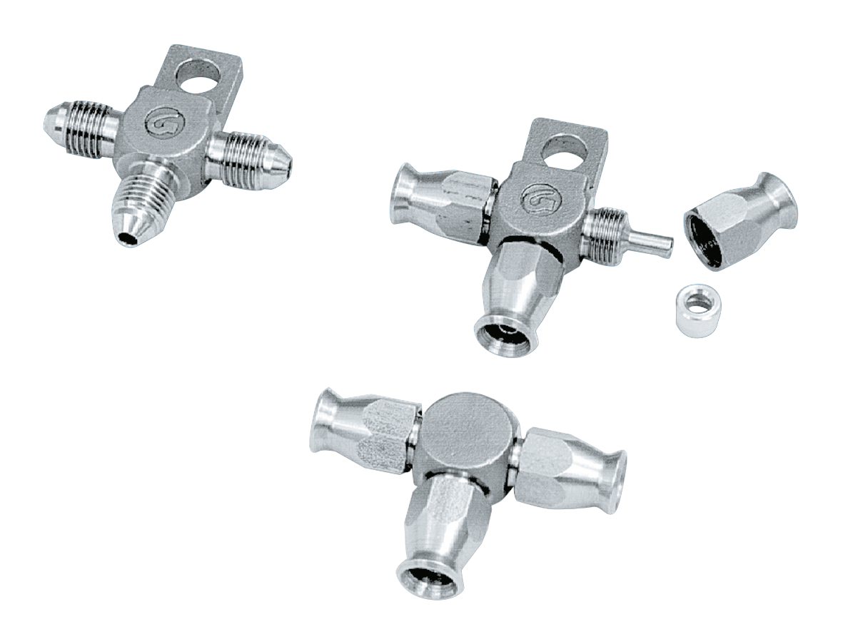 Goodridge Stainless Steel Brake Line Tees – Control Cables & Hydraulic Lines