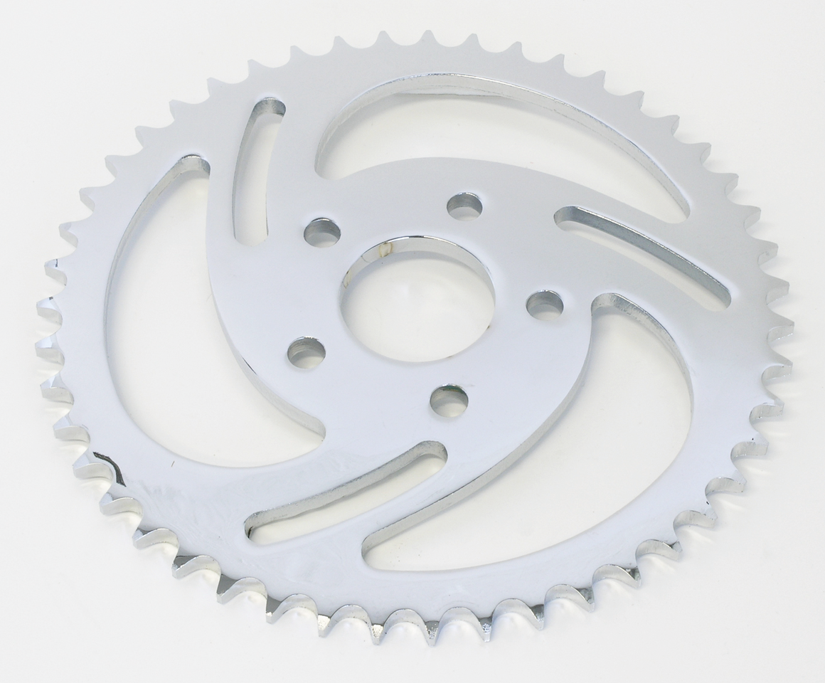 Zodiac "swirled" Rear Sprockets with Chrome Finish – Final Drive