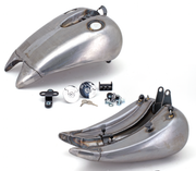 Zodiac One Piece 4" Stretched Steel Gas Tank for Softail with Dash Mount – Gas- & Oil Tank