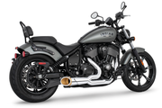 Freedom Performance Exhaust Combat Slash Cut 2-INTO-1 for Indian Powerplus & Thunderstroke
