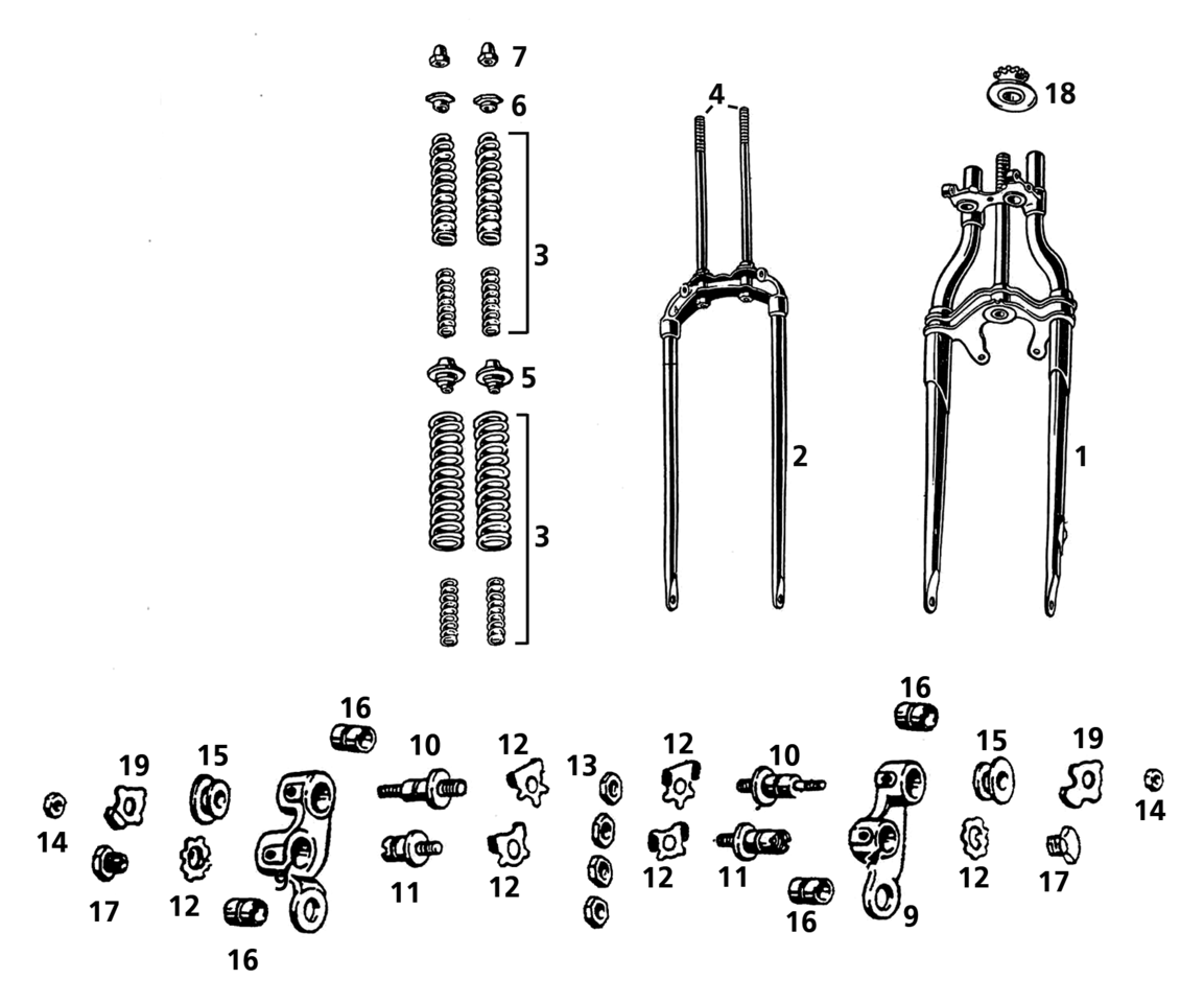 Samwel Supplies Old Style Springer Front Forks