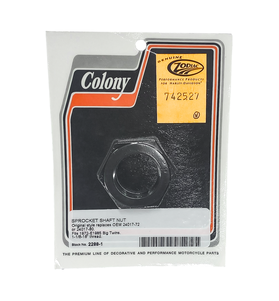 Colony Nuts for Crank Pins, Sprocket Shafts and Pinion Shafts – Engine