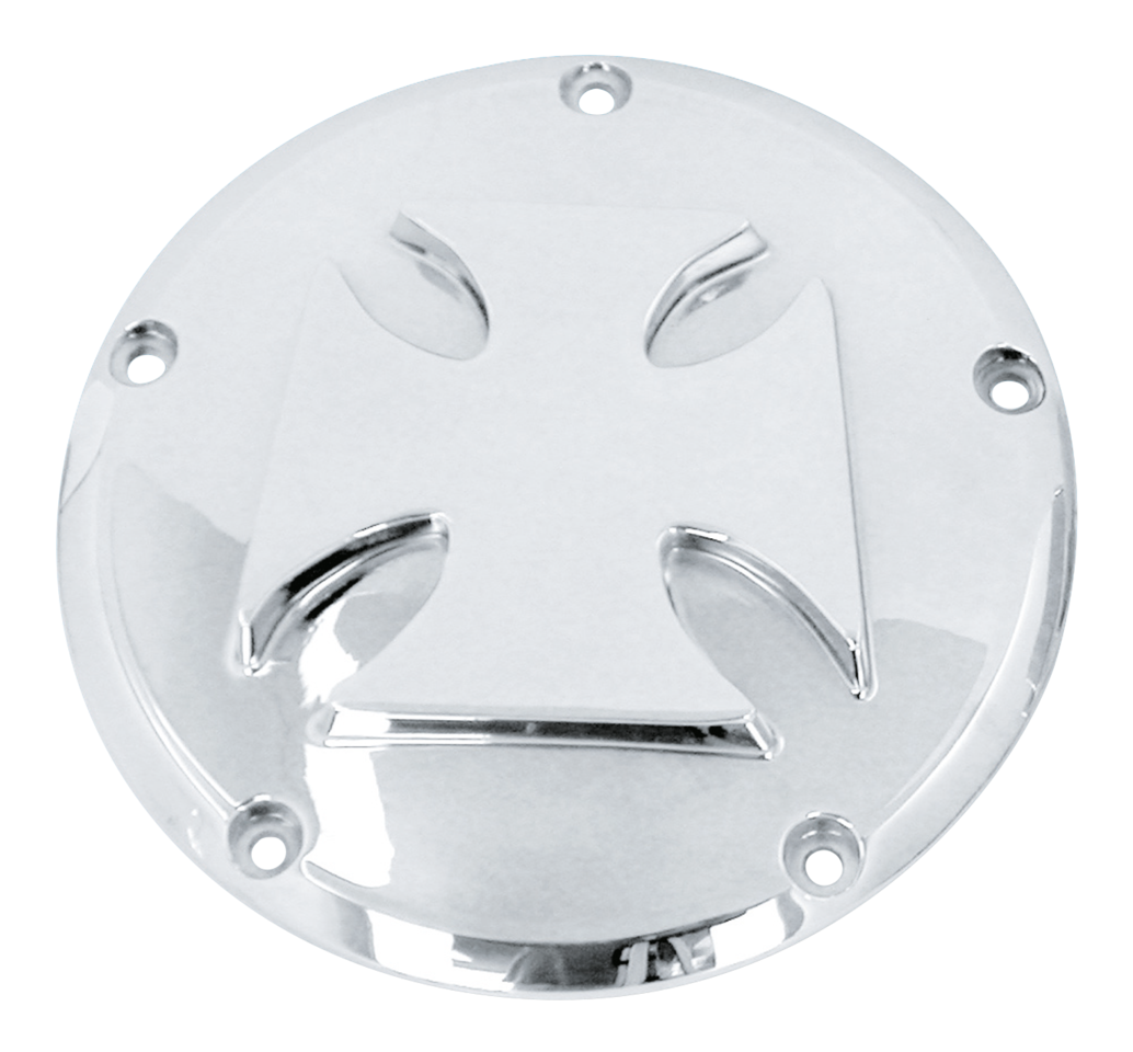 Zodiac Chrome Plated Aluminum Maltese Cross Derby Cover – Primary & Clutch
