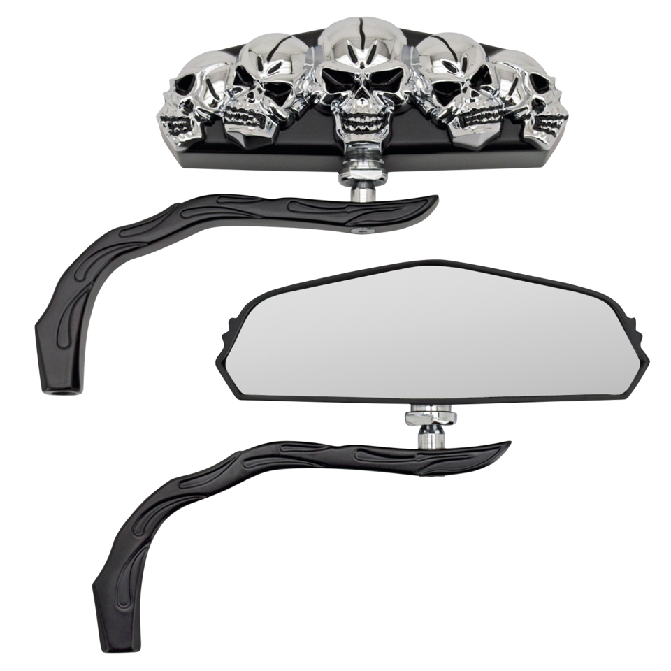 Zodiac Genuine Zodiac Skull-Vision Mirrors – Handlebar