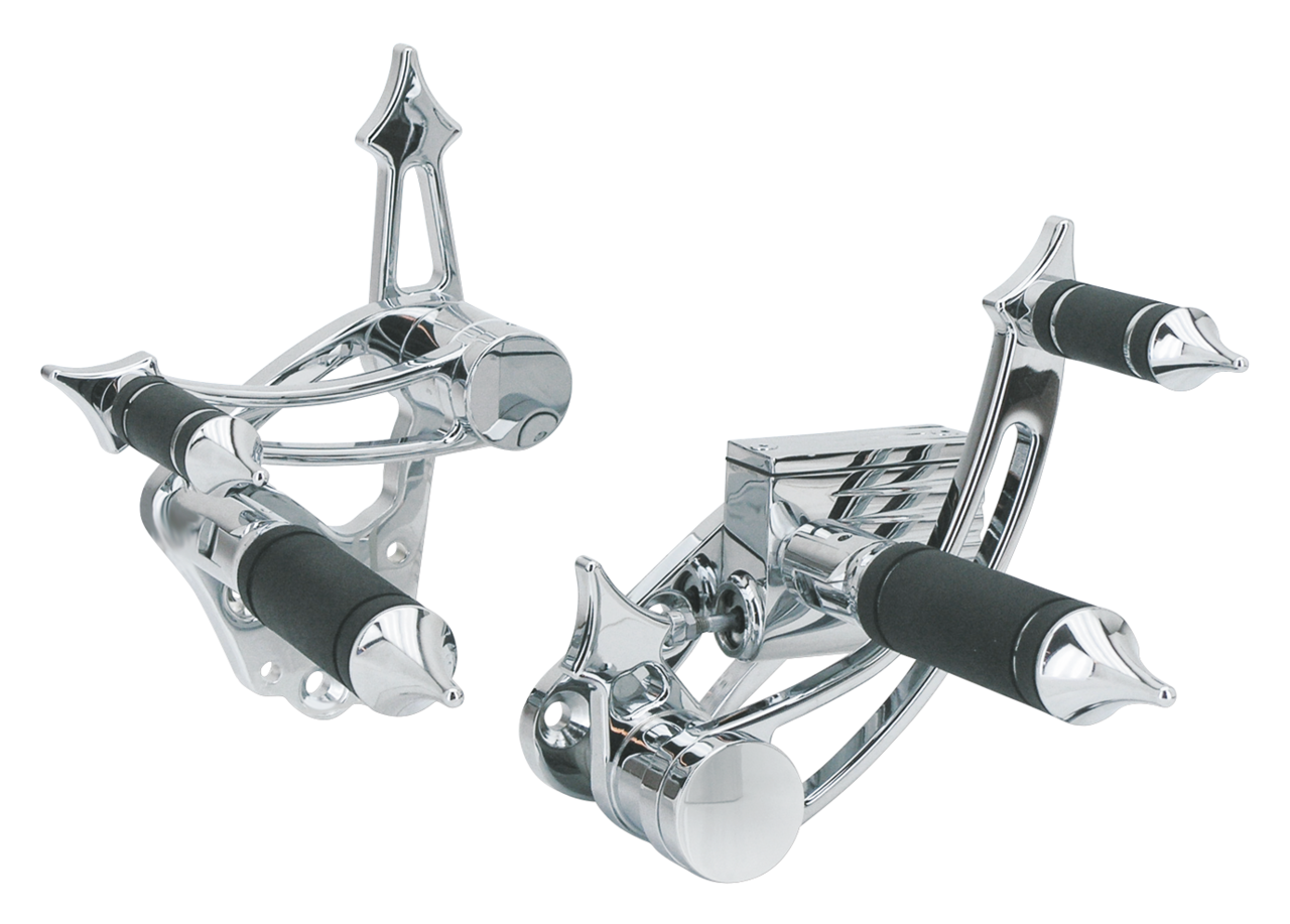 Zodiac "gladiator" Billet Aluminum Forward Control Kits for Fx, FL and Softail – Foot Control