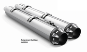 Freedom Performance Exhaust 4 1/2" Slip-Ons for Indian Powerplus & Thunderstroke