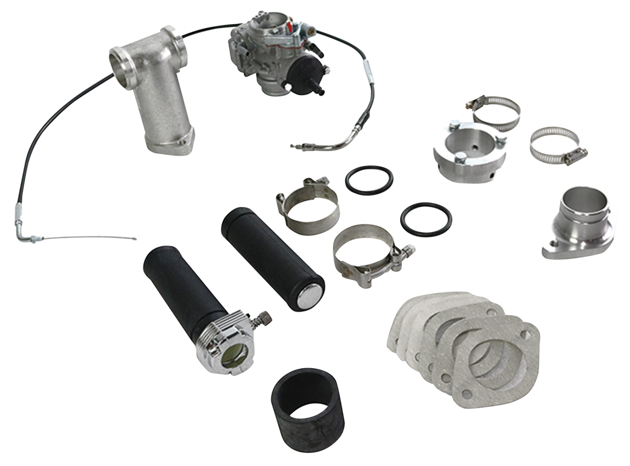 V-Twin Dell'orto 38MM Pumper Carburetor Kit for Panhead – Intake