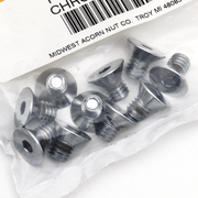 Midwest Acorn Nut Company Chrome Plated Counter Sunk Flat Head Socket Screws – Hardware