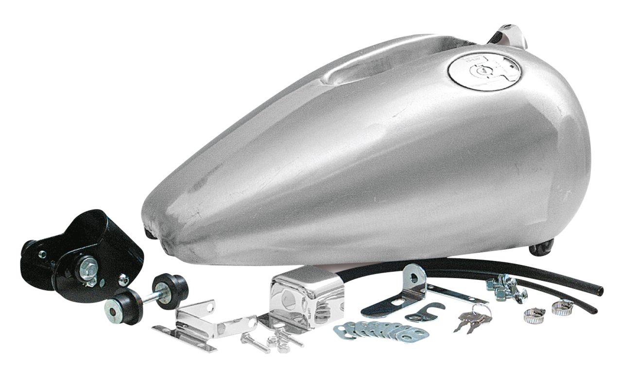 One Piece "rubber Mounted" Fat Bob Tank for Sportster – Gas- & Oil Tank