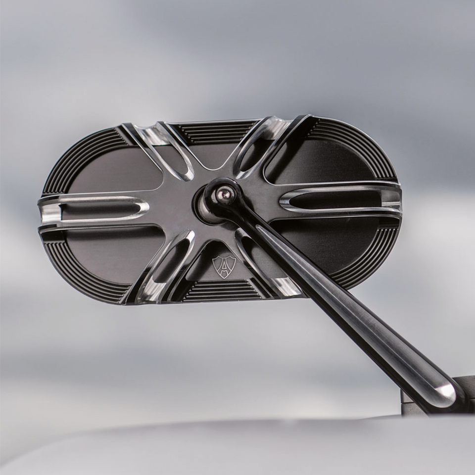 Arlen Ness Caged Series Forged Billet Mirrors – Handlebar