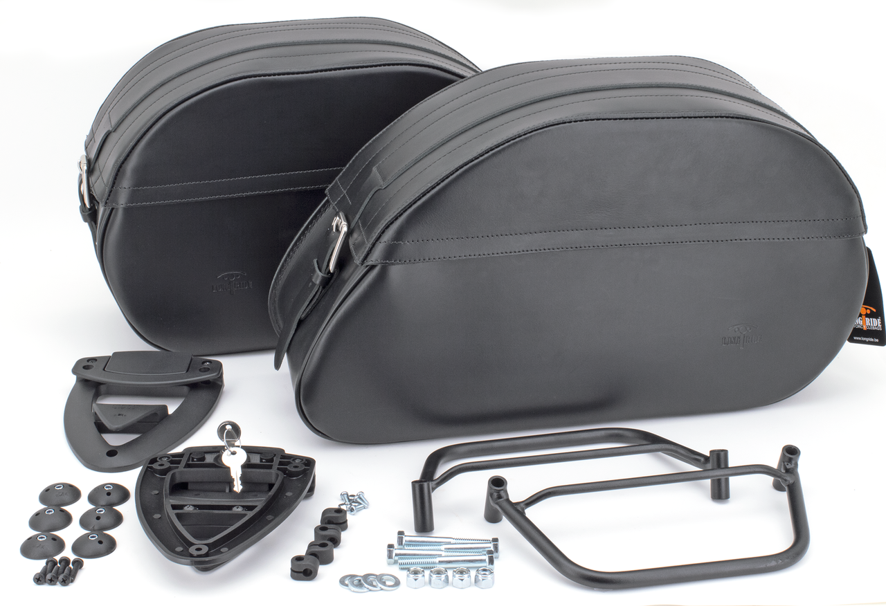 Longride Motorcycle Bags K-Drive Longride "click & Lock" Saddlebag Kits – Luggage