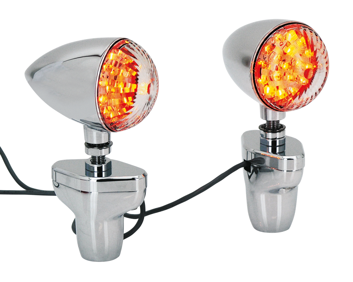 Zodiac Hi-Point Fork Mounted LED Turn Signals – Electric & Light