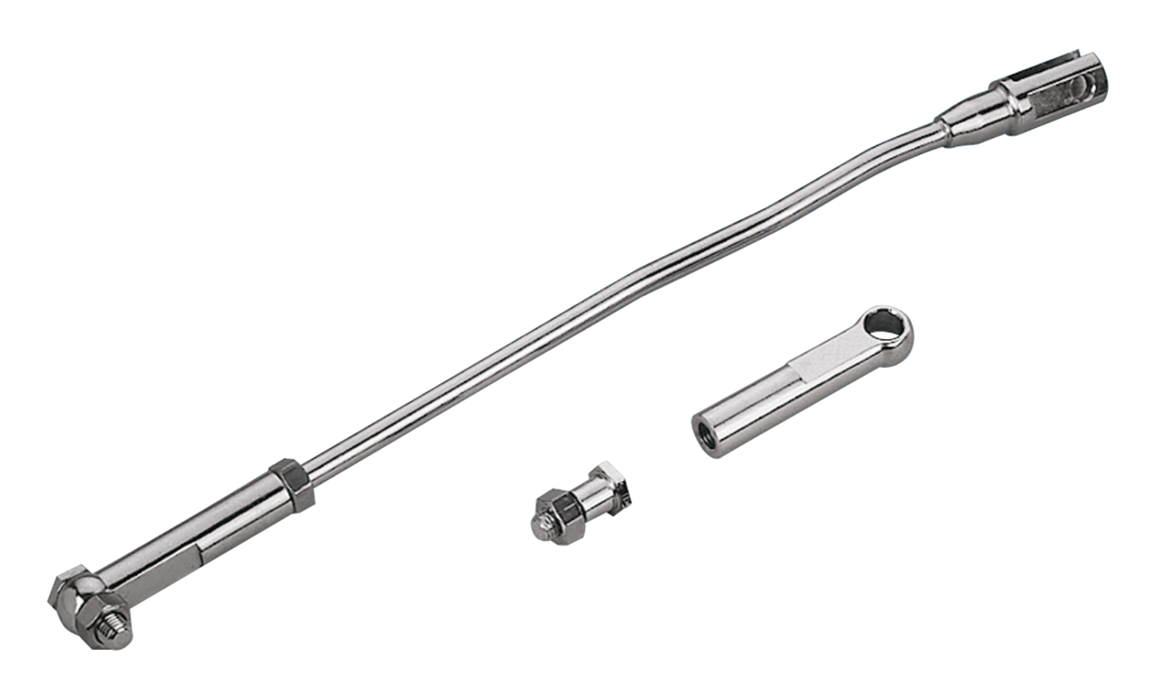 V-Twin Chrome Plated Gear Shifter Linkage and Rod End for Big Twin – Foot Control