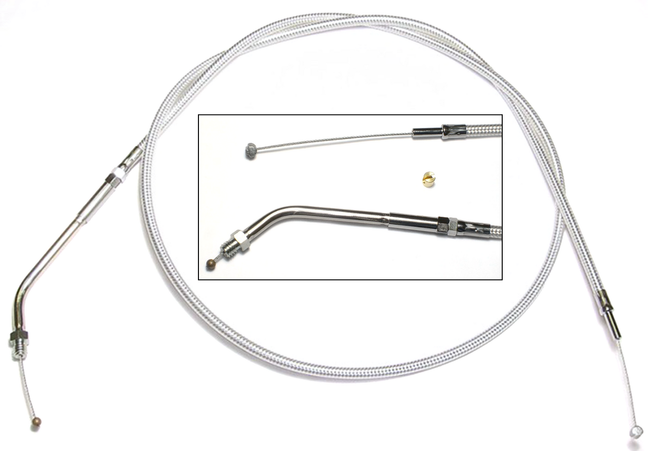 Magnum Shielding T01 - Throttle Cable 1971-1980 Big Twin & 1970-1980 Sportster – Control Cables & Hydraulic Lines