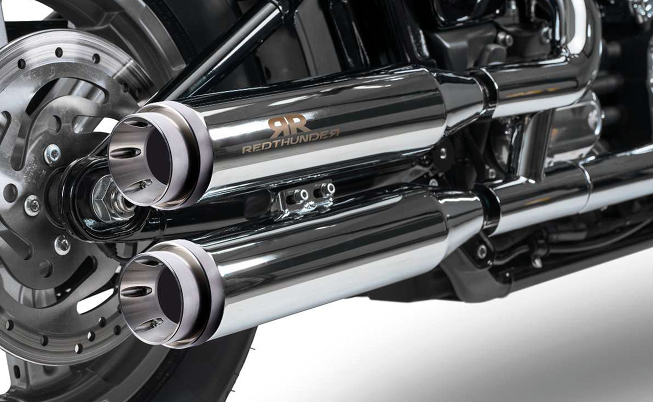 Redthunder Slip-On Mufflers for Milwaukee Eight Softail – Exhaust