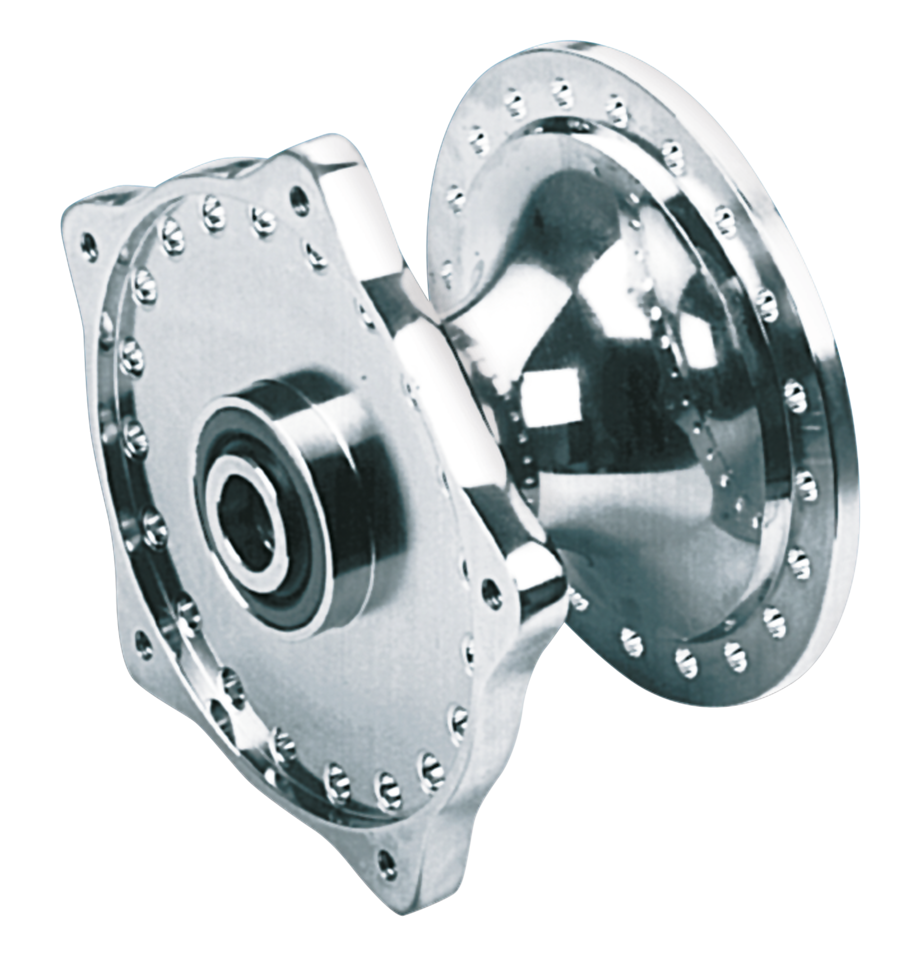 Zodiac Chrome Front Hub 1974-1977 FX & Sportster – Wheel & Tire