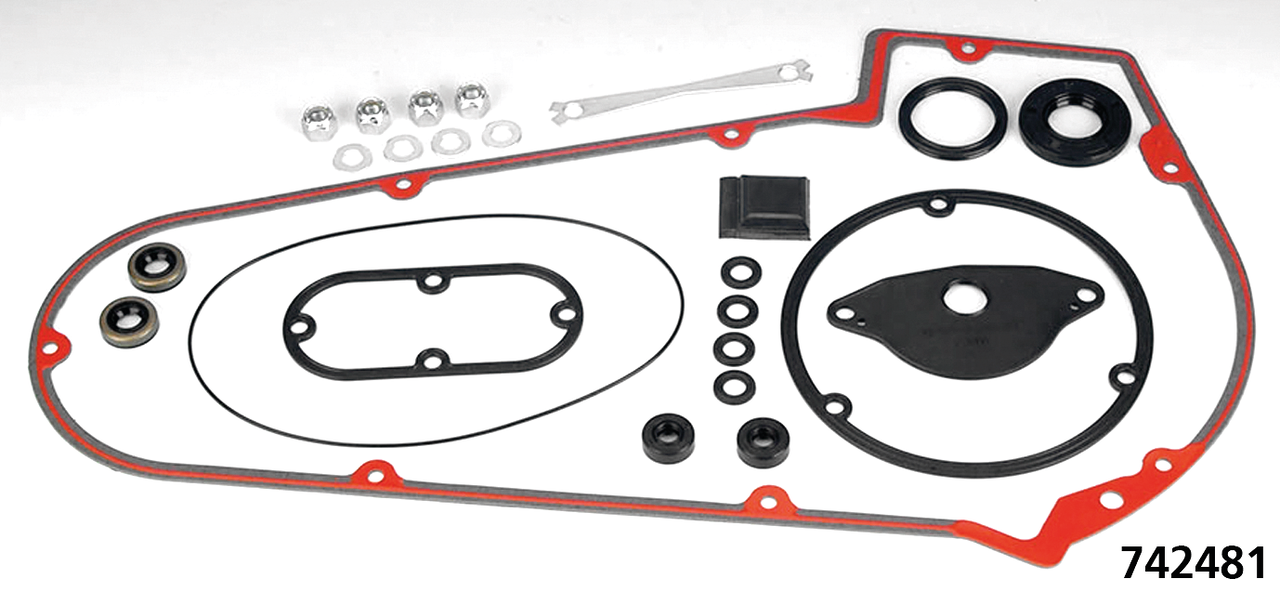 James Gaskets Gaskets, O-Rings and Seals for Aluminum Primary on 4 Speed Big Twin 1965-1986 – Gasket & Seals