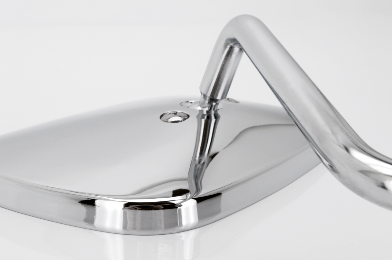 Zodiac One Piece Die-Cast Chrome Mirrors – Handlebar
