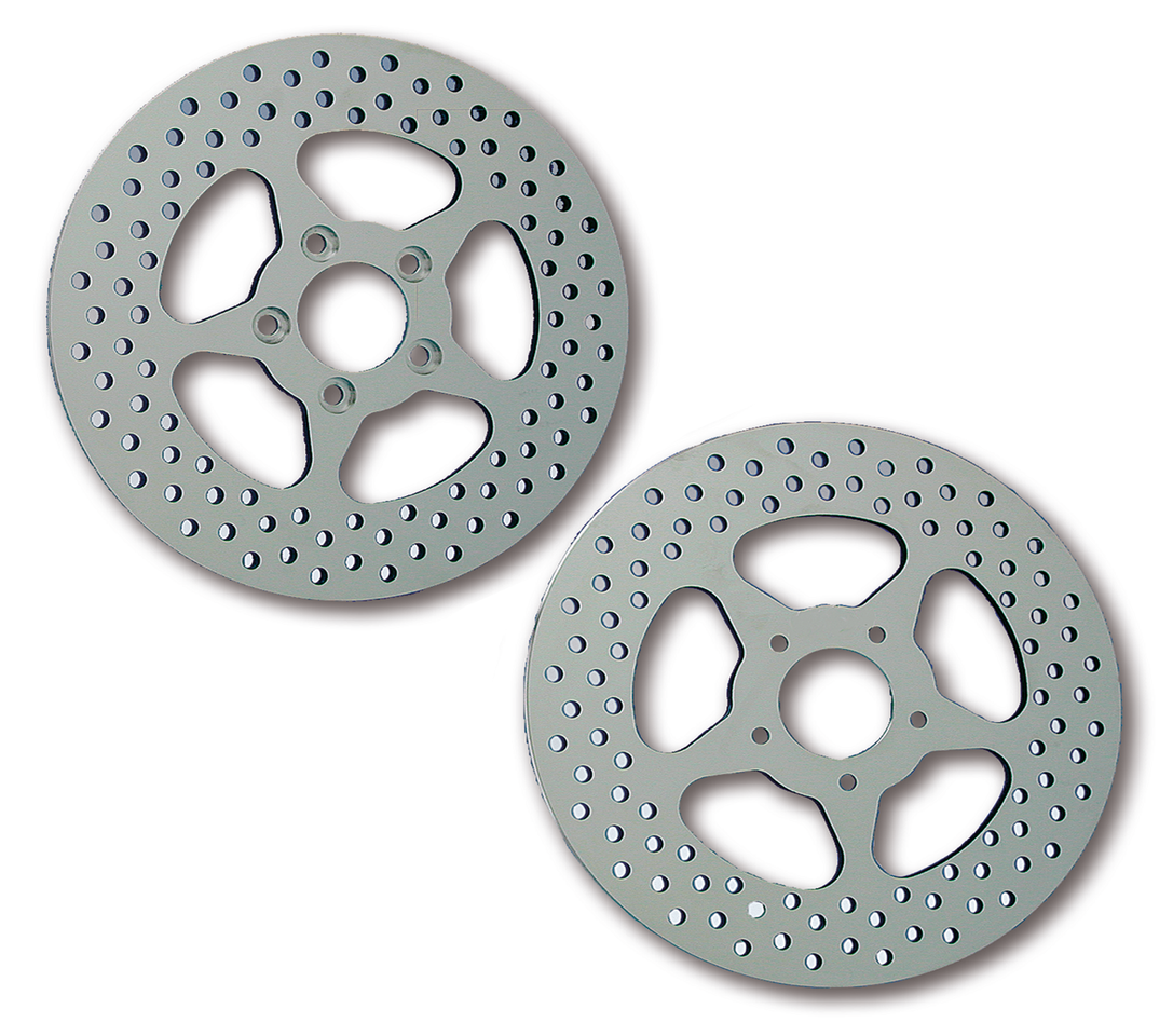 Zodiac Rev"o"lution Polished 5 Point Star Disc Brake Rotors