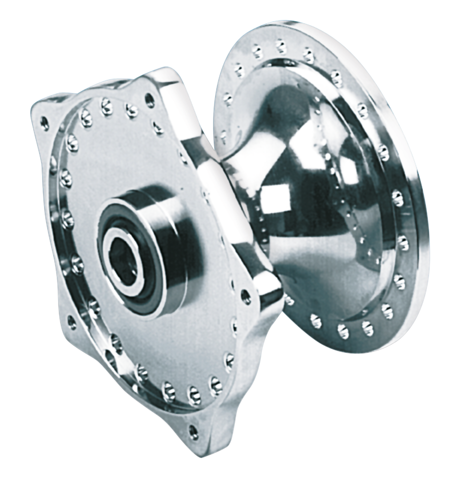 Zodiac Chrome Front Hub 1974-1977 FX & Sportster – Wheel & Tire