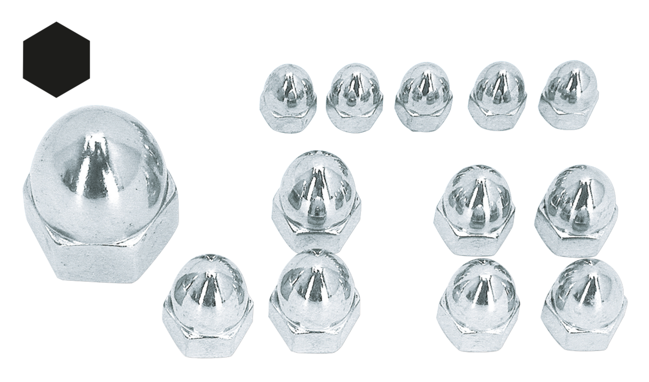Midwest Acorn Nut Company Show-Chrome Acorn Style Nuts – Hardware