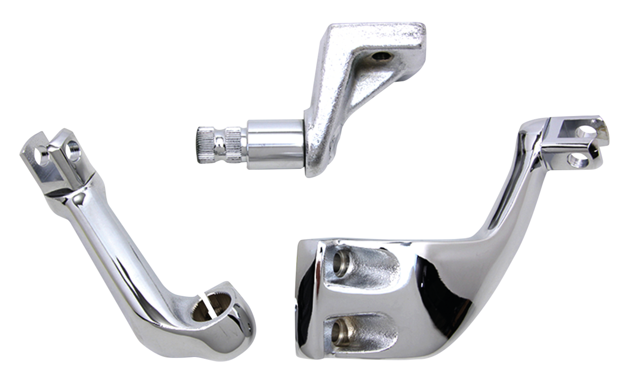 V-Twin Chrome Driver Footpeg Mount Set for FXR Models – Foot Control