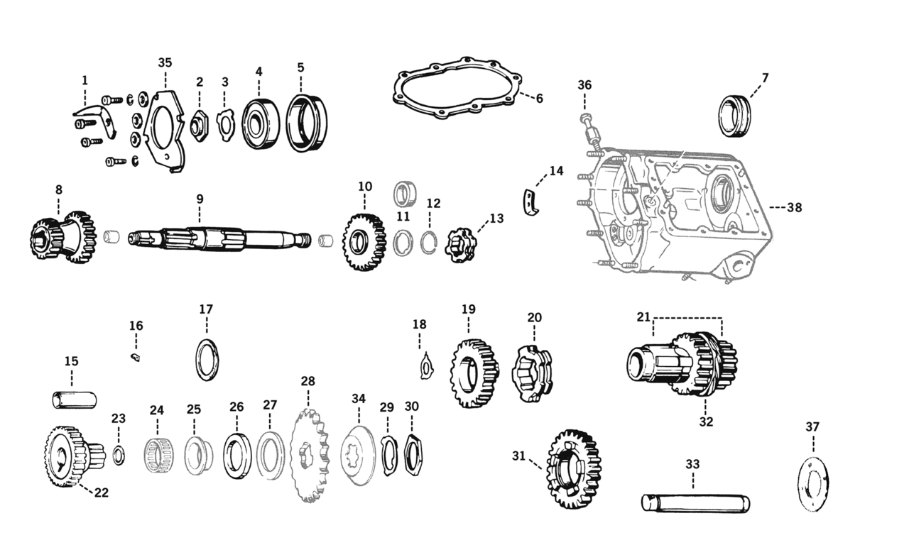 Zodiac Oil Deflector with Screws for Big Twin – Transmission