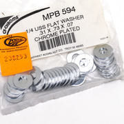 Midwest Acorn Nut Company Chrome Plated Flat Washers Assortment – Hardware