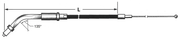 Zodiac T13 - Throttle and Idle Cable 1996-2006 Sportster – Control Cables & Hydraulic Lines