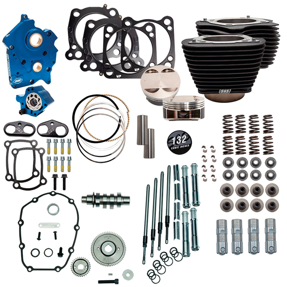 S&S 124CI, 128CI, 129CI & 132CI Power Packages for Milwaukee Eight – Engine