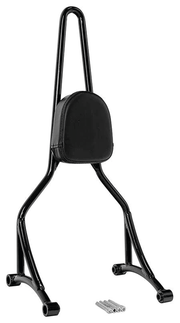 Zodiac Bolt-On Tall Sissy Bars with Pad – Seat