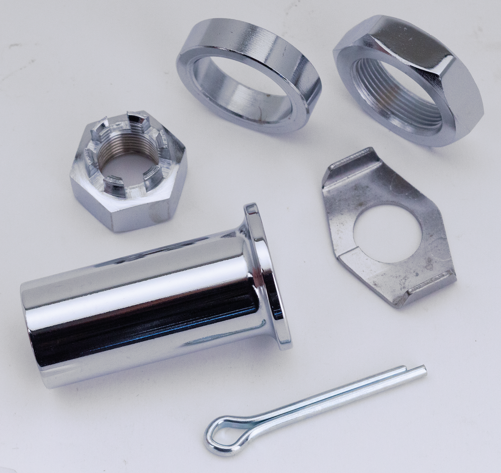 Zodiac Chrome Plated Front and Rear Axles – Wheel & Tire