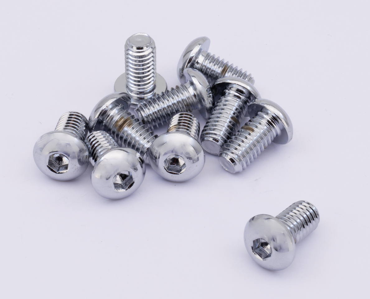 Midwest Acorn Nut Company Chrome Plated Button Head Allen Screws Assortment – Hardware