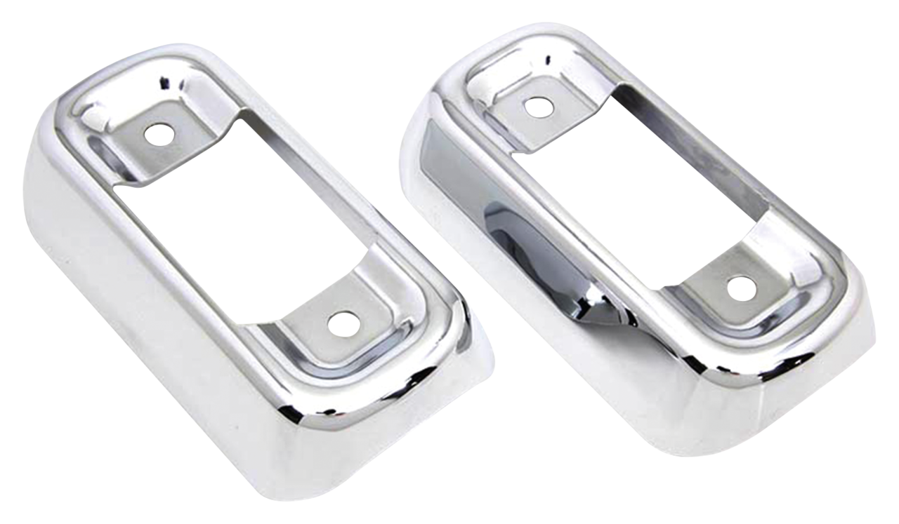 V-Twin Chrome Muffler Bracket Covers for Touring – Exhaust