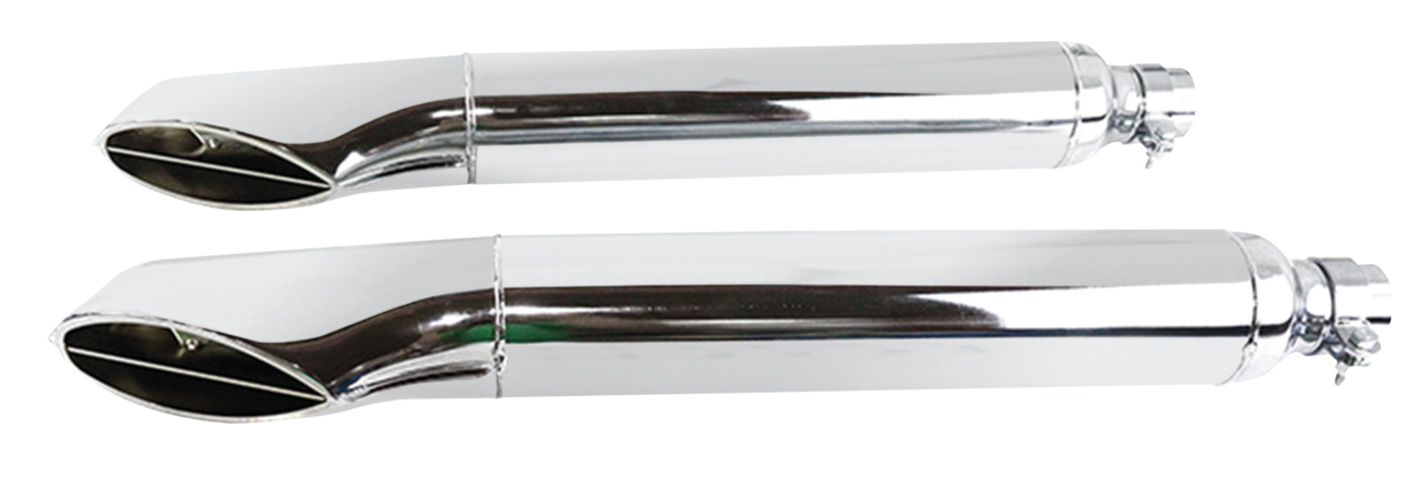 V-Twin Turn-Out Mufflers for Touring – Exhaust