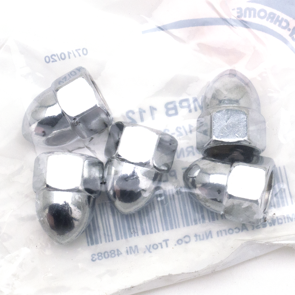 Midwest Acorn Nut Company Chrome Acorn Style Nut Assortment – Hardware