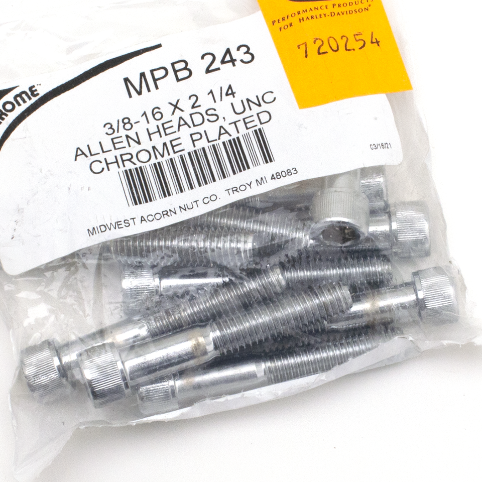 Midwest Acorn Nut Company Chrome Plated GRADE-8 Allen Head Socket Screws – Hardware