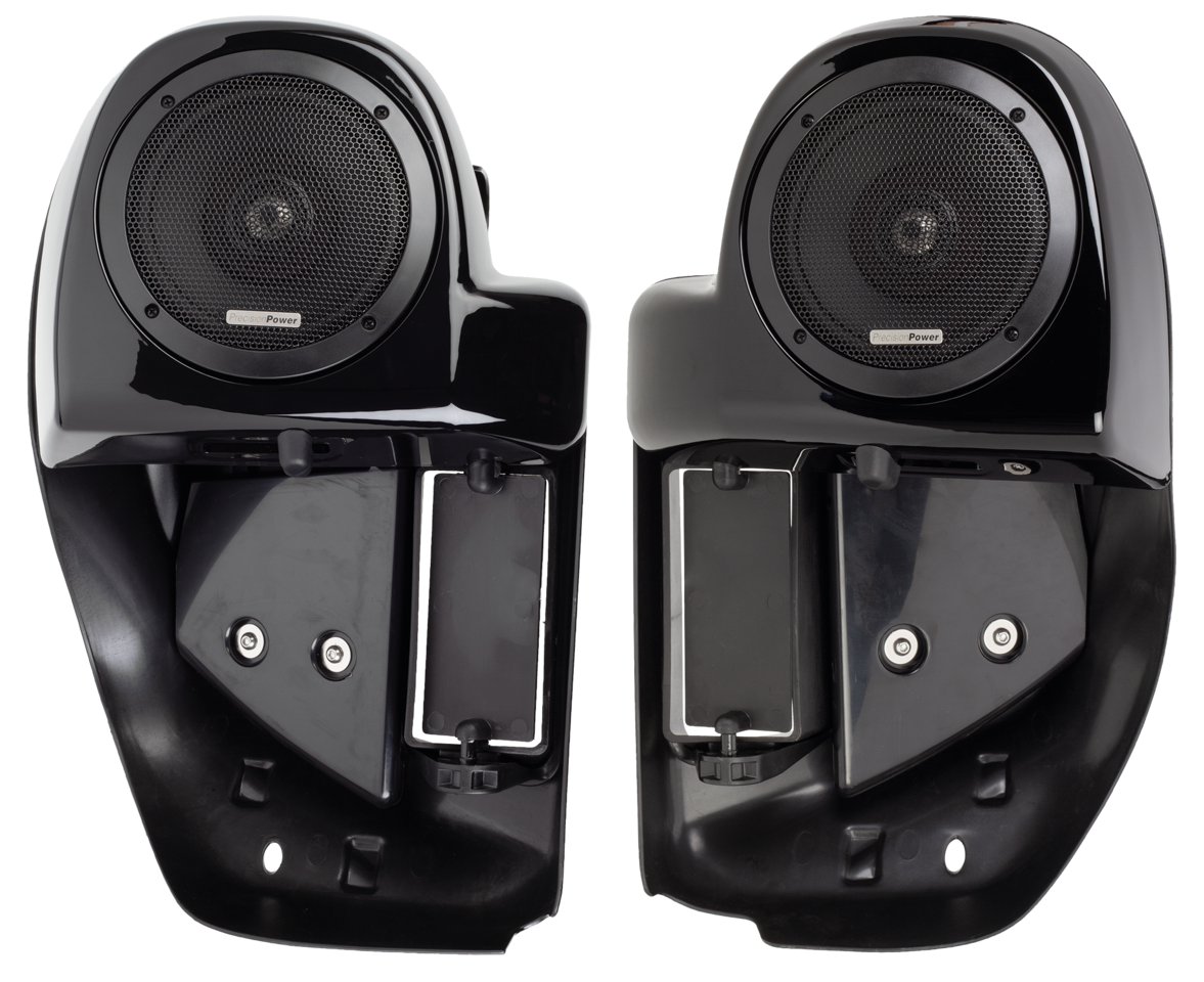 Precision Power - Motorcycle Audio Vented Fairing Lowers with Speakers – Helmets
